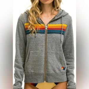 Aviator Nation 5 Stripe Hoodie